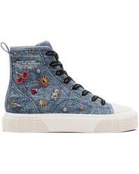 Marc Jacobs - Charms Denim High-Top Sneakers - Lyst
