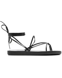Ancient Greek Sandals - Sandales En Cuir À Bride Cheville Nouée - Lyst