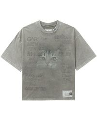 Maison Mihara Yasuhiro - Graphic-print Cotton T-shirt - Lyst
