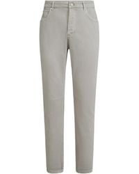 Brunello Cucinelli - Broek Met Knoopsluiting En Vijf Zakken - Lyst