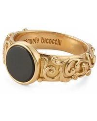 Emanuele Bicocchi - Arabesque Engraved Chevalier Ring - Lyst