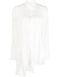 Yohji Yamamoto - Asymmetric Spread-Collar Shirt - Lyst