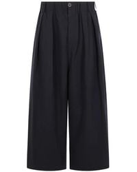 Uma Wang - Pleated Cropped Trousers - Lyst