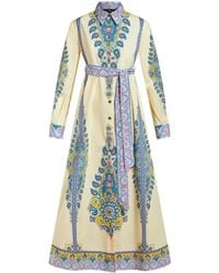 Etro - Shirtdress With Paisley Print - Lyst