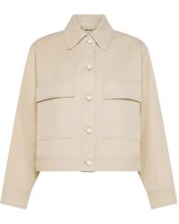 Seventy - Pocket Button Cropped Jacket - Lyst