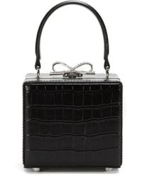 Self-Portrait - Box-Handtasche mit Kristallschleife - Lyst