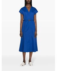 slim fit dress slacks Tory Burch Women's Printed Silk Dress – Saint Bernard main image 1