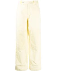 KENZO - Cotton Straight-leg Trousers - Lyst