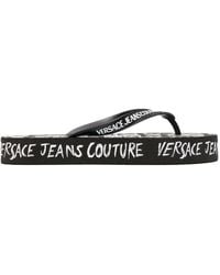 Versace Jeans Couture - Tongs à logo imprimé - Lyst