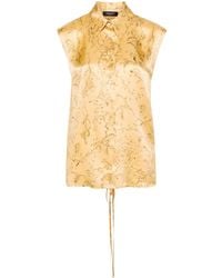Fabiana Filippi - Floral-Print Silk Top - Lyst