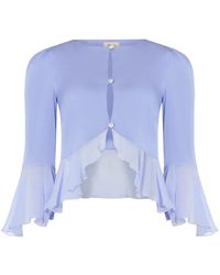 Temperley London - Leilani Ruffled Cropped Jacket - Lyst