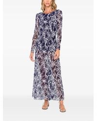 JBQ - Floral-Print Long-Sleeve Dress - Lyst