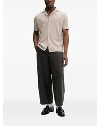 AllSaints - Hudson Embroidered-Logo Short-Sleeve Shirt - Lyst