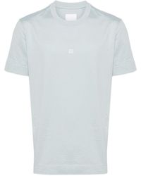 Givenchy - 4g-embroidered Cotton T-shirt - Lyst