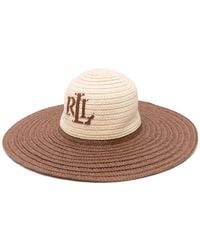 Ralph Lauren - Logo-Appliqué Paper Sun Hat - Lyst