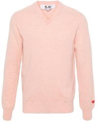 COMME DES GARÇONS PLAY - Logo-Appliqué Wool Jumper - Lyst