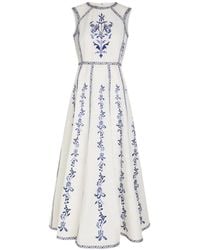Emporio Sirenuse - Abito Clodette Con Ricamo - Lyst