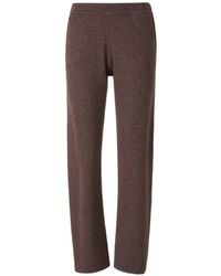 Sporty & Rich - Pantalon En Cachemire Mélangé À Logo Brodé - Lyst