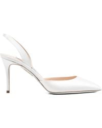 Aquazzura - 85Mm So Nude Slingback Pointed-Toe Pumps - Lyst
