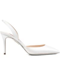 Aquazzura - 85Mm So Nude Slingback Pointed-Toe Pumps - Lyst