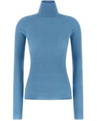 Sportmax - Ribbed-Knit Turtleneck Top - Lyst