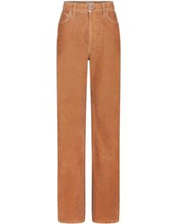 Rabanne - コントラストステッチ ストレートパンツ - Lyst