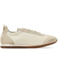 Uma Wang - Canvas-Panelled Suede Sneakers - Lyst