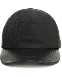 Fendi Ff Jacquard Leather Baseball Cap in Blue for Men | Lyst display picture 2