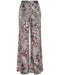 L'Agence - Pilar Palazzo Broek Met Patroon - Lyst