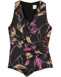 Paul Smith - Floral-print Top - Lyst