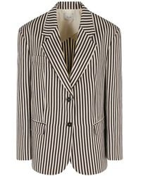 Alysi - Striped Blazer - Lyst