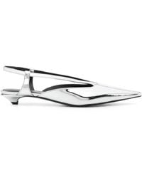 Proenza Schouler - Point 20Mm Faux-Leather Slingback Pumps - Lyst