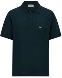 Ferragamo - Poloshirt Mit V-Ausschnitt - Lyst
