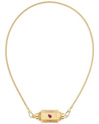 Marie Lichtenberg - Love You Locket Ruby And Diamond Necklace - Lyst