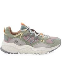 Flower Mountain - Yamabushi Suede-Panelled Sneakers - Lyst