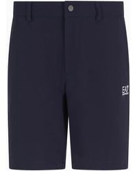 EA7 - Logo-Print Bermuda Shorts - Lyst