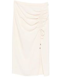 Patrizia Pepe - Drawstring-Detail Midi Skirt - Lyst