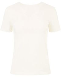Nina Ricci - Plunging Draped Back T-Shirt - Lyst