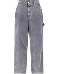 Haikure - Sibilla Velvet Pier Hammer-Loop Straight Trousers - Lyst