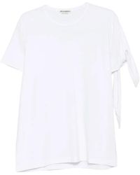 JW Anderson - Knotted-Sleeve T-Shirt - Lyst