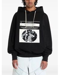 Rick Owens - Hoodie mit grafischem Print - Lyst
