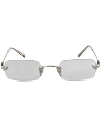 Miu Miu - Rimless Rectangle-Frame Sunglasses - Lyst