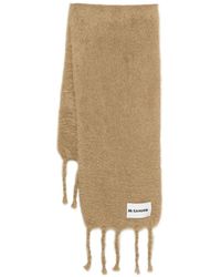 Jil Sander - Bufanda Con Borde Con Flecos - Lyst