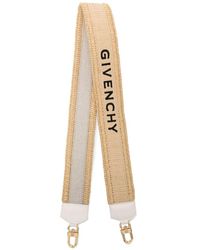 Givenchy - Logo-embroidered Raffia Shoulder Strap - Lyst