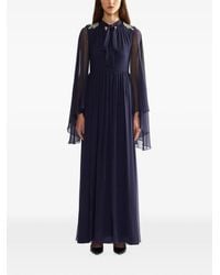 Erdem - Embellished Silk-Creponne Maxi Gown - Lyst