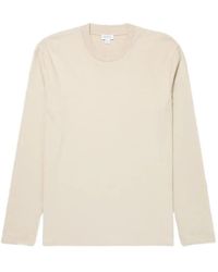 Sunspel - Riviera Katoenen T-Shirt Met Lange Mouwen - Lyst