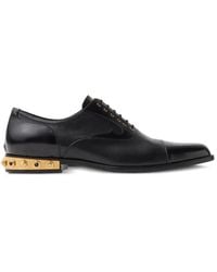 Versace - Julio Embellished Leather Lace-Up Shoes - Lyst