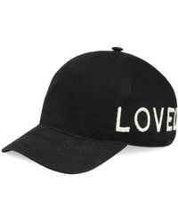 Gucci Casquette en toile brodée - Noir