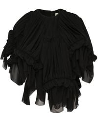 Comme des Garçons - Ruched Voluminous Blouse - Lyst