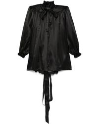 Balenciaga - Hemd Aus Satin - Lyst